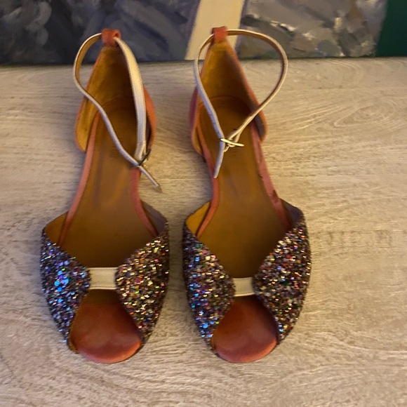 Anthropologie Multicolor Glitter flat - Picture 1 of 4